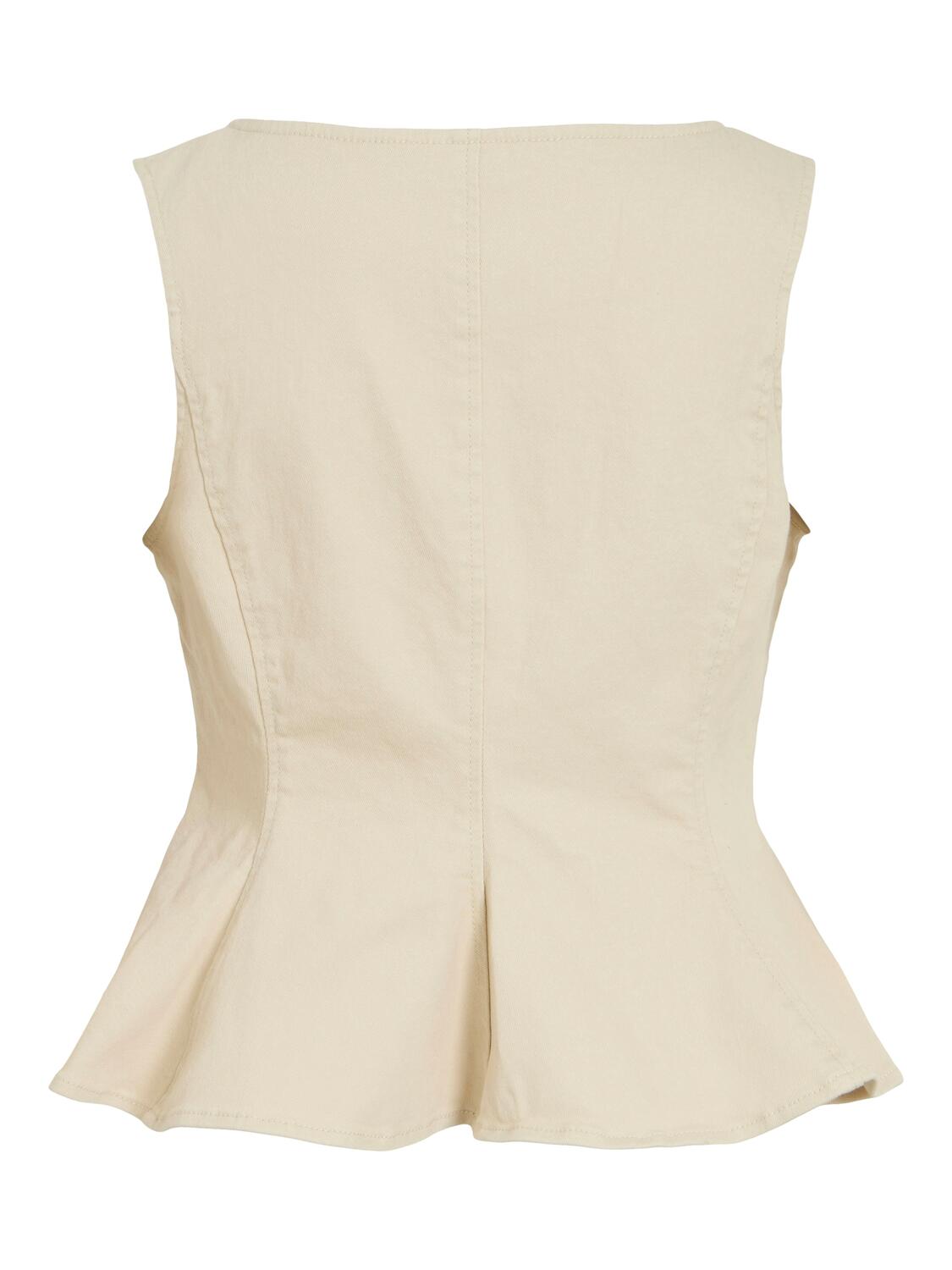 Vichia Peplum top - Birch